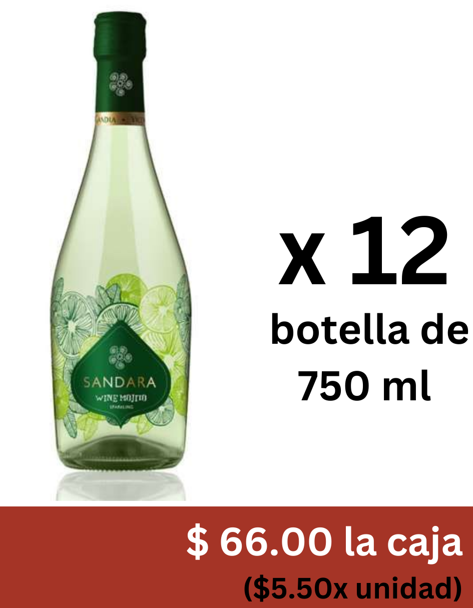SANDARA WINE MOJITO SPARKLING 8% (12) 8410310614316