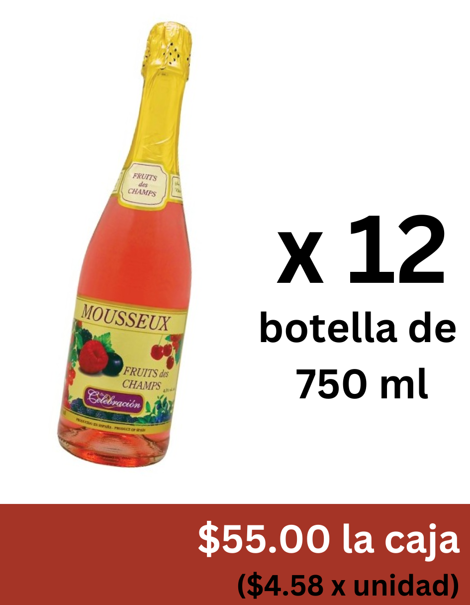 MOUSSEUX CHAMP. FRUTAS 750 ML (12 UNIDADES)